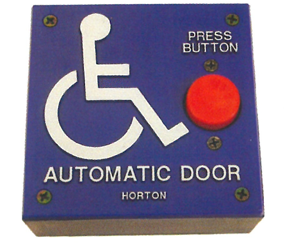 Horton C13342 1" Red Handicap Switch Assembly, 4" Square