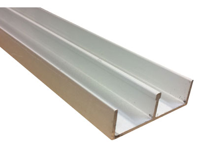 Sliding Door Dual Track - Upper Guide for 3/4” Thick Doors, 4 Feet