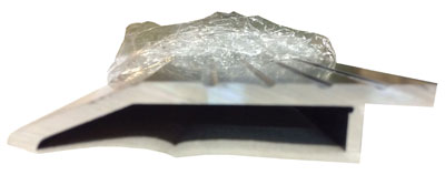 Dark Bronze Anodized Aluminum Half Saddle Threshold