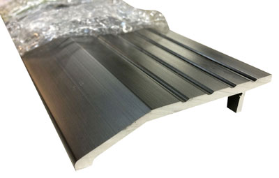 Dark Bronze Anodized Aluminum Half Saddle Threshold