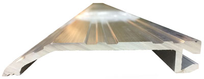 Mill Finish Aluminum Half Saddle Threshold