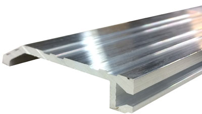 Mill Finish Aluminum Half Saddle Threshold