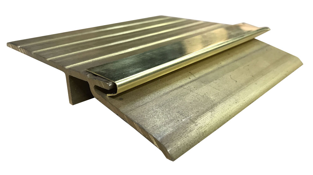 Pemko 123B 36" Mill Brass Interlocking Offset Threshold