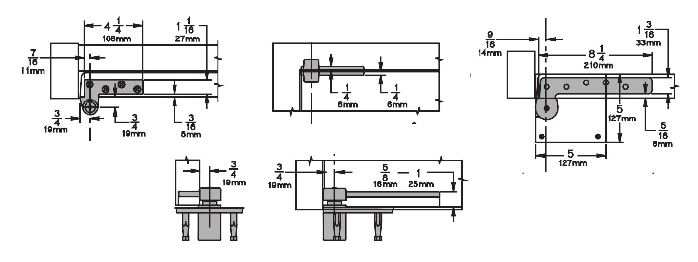 IVES 7227 SETUS3 3/4" Offset Top & Bottom Pivot Set Polished Brass